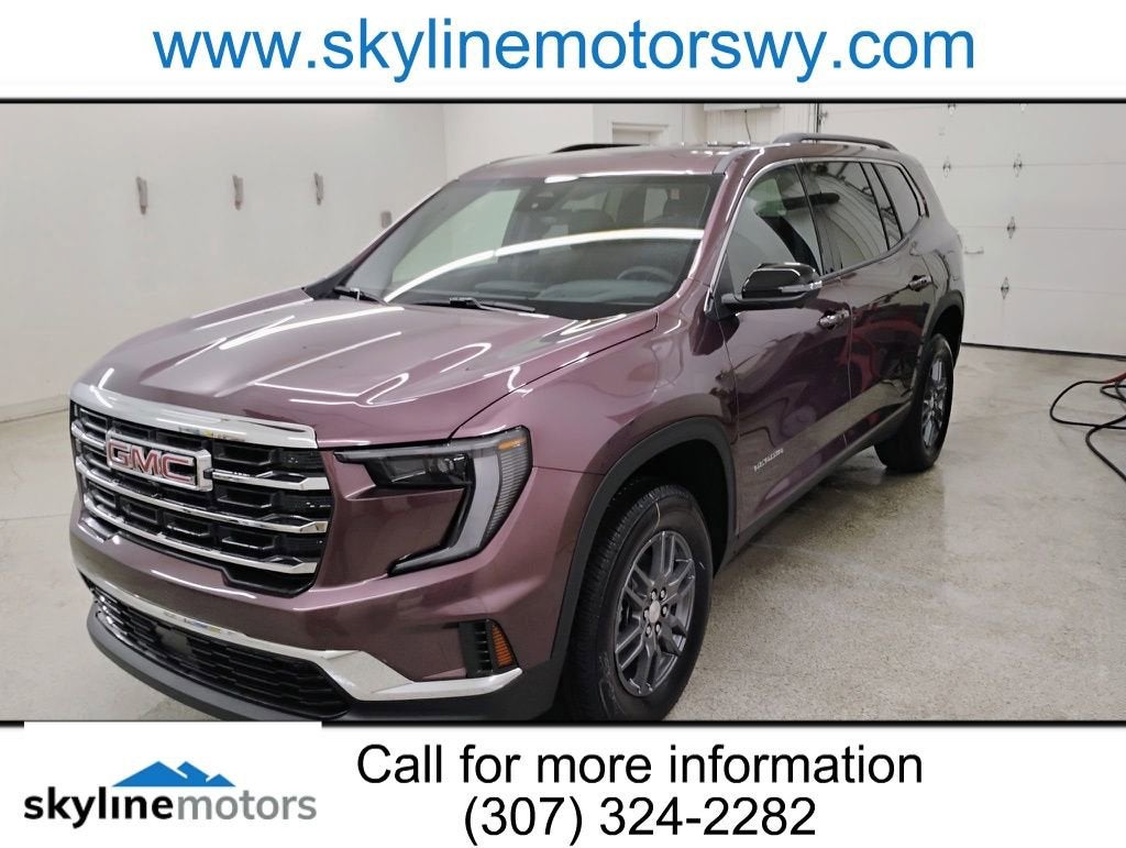 2026 GMC Acadia Elevation in Crystal Metallic — front three-quarter view
