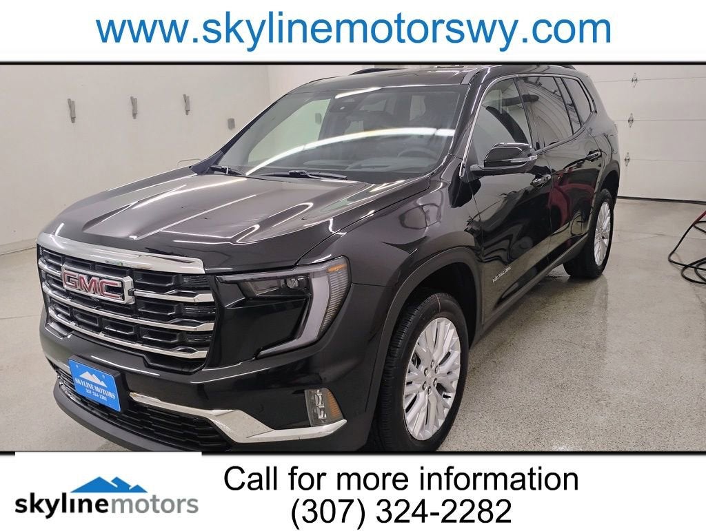 2026 GMC Acadia Elevation in Ebony Twilight Metallic — front three-quarter view