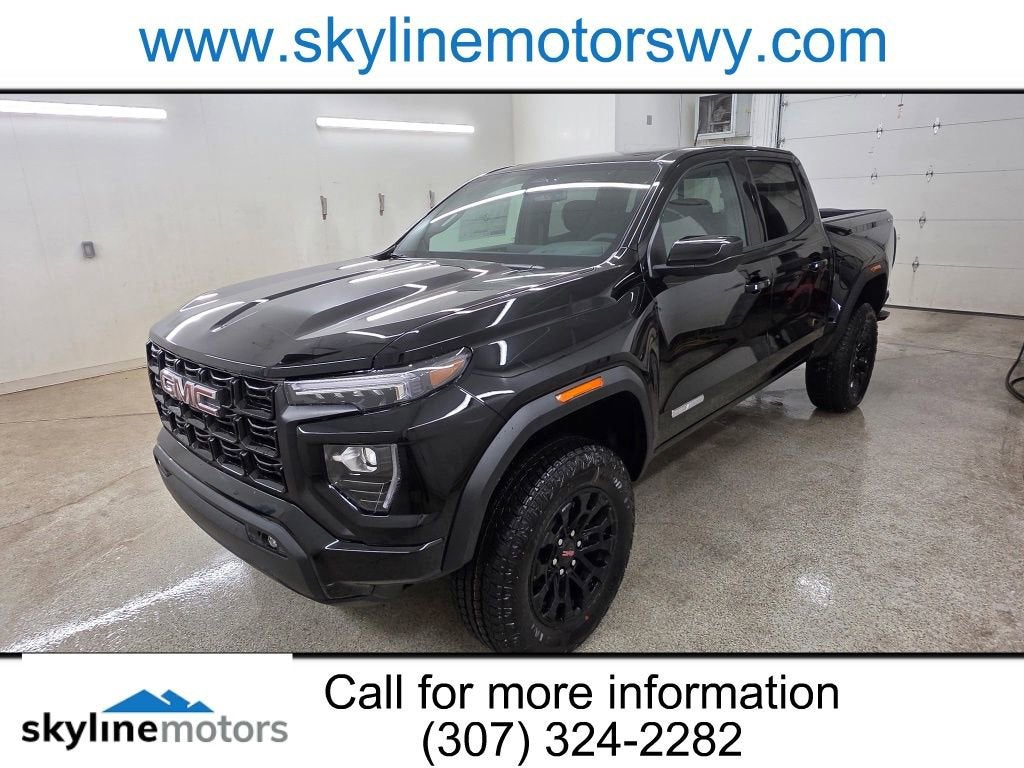 2026 GMC Canyon Elevation in Onyx Black — front three-quarter view