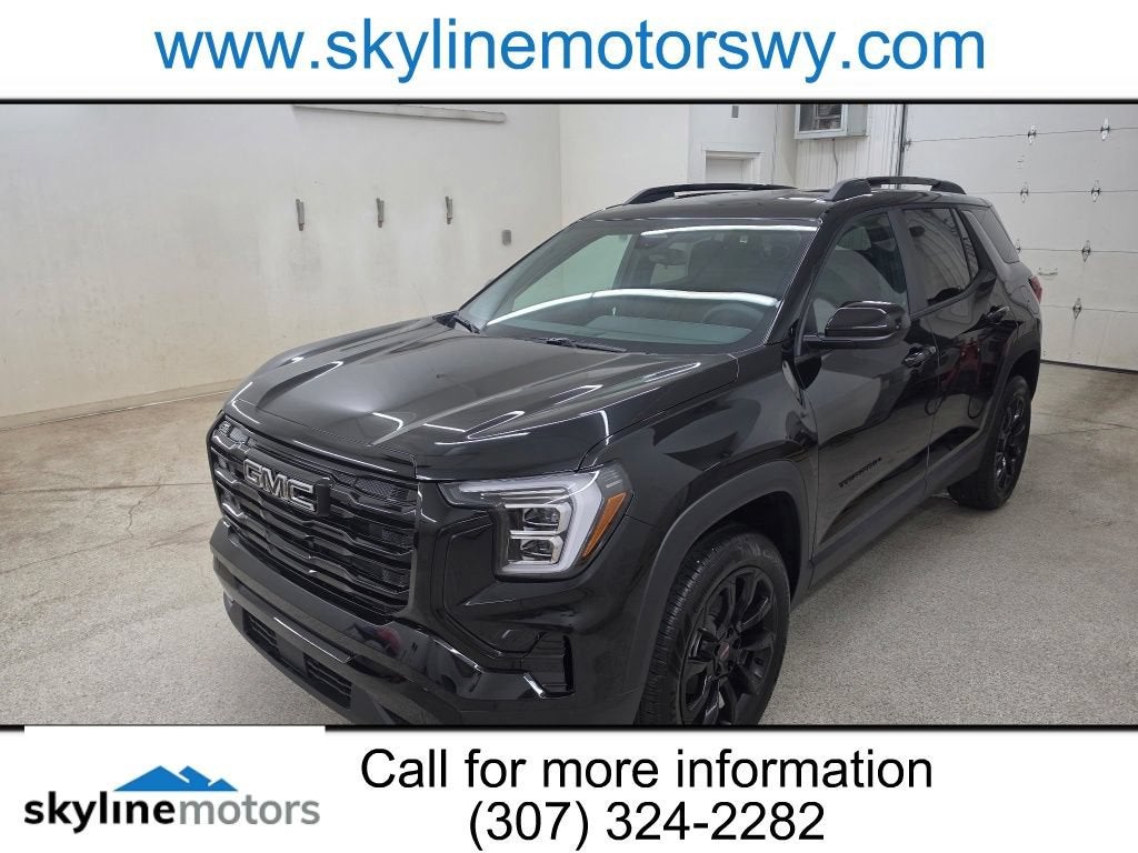 2027 GMC Terrain AWD Elevation in Ebony Twilight Metallic — front three-quarter view
