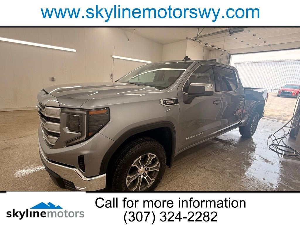 2026 GMC Sierra 1500 SLE in Sterling Metallic — front three-quarter view
